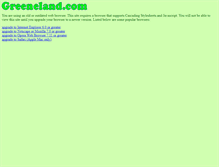 Tablet Screenshot of greeneland.com
